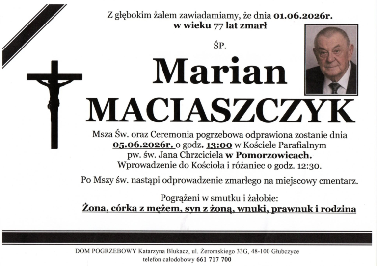 MARIAN MACIASZCZYK