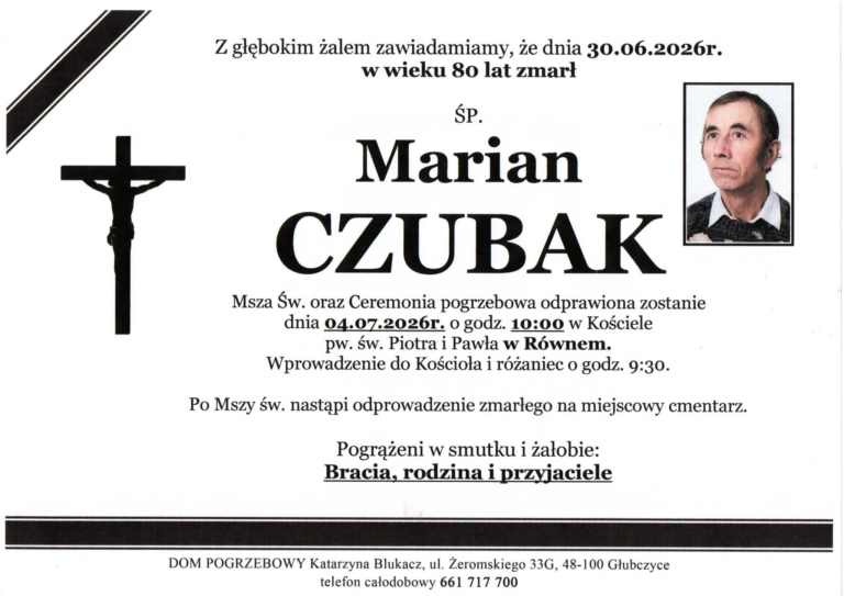 MARIAN CZUBAK