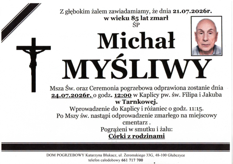 MICHAŁ MYŚLIWY