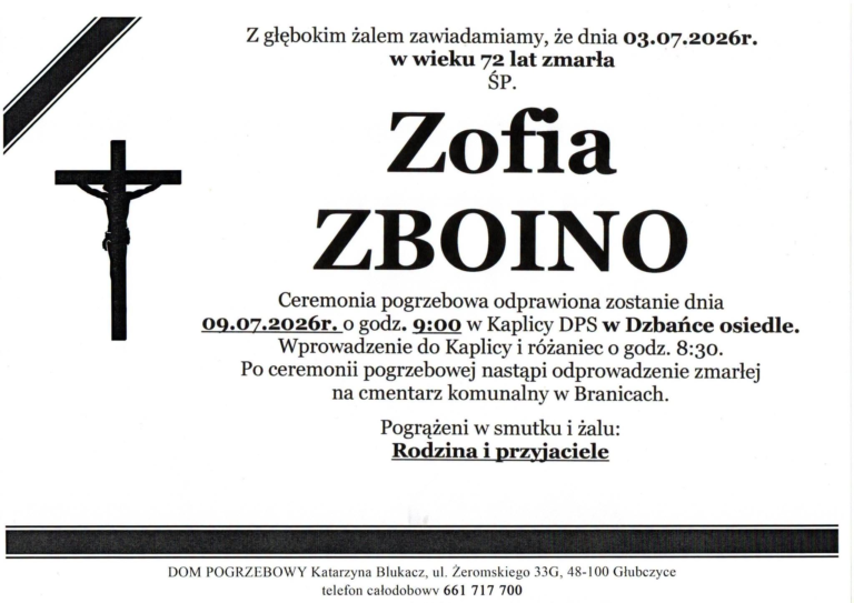 ZOFIA ZBOINO