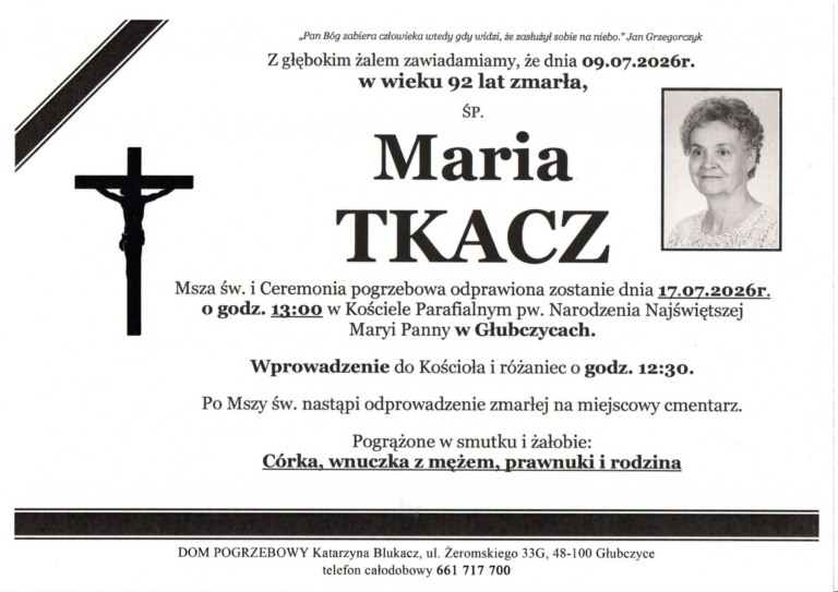 MARIA TKACZ