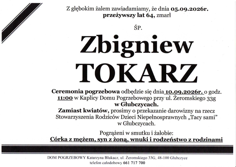 ZBIGNIEW TOKARZ