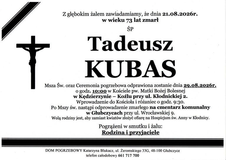 TADEUSZ KUBAS